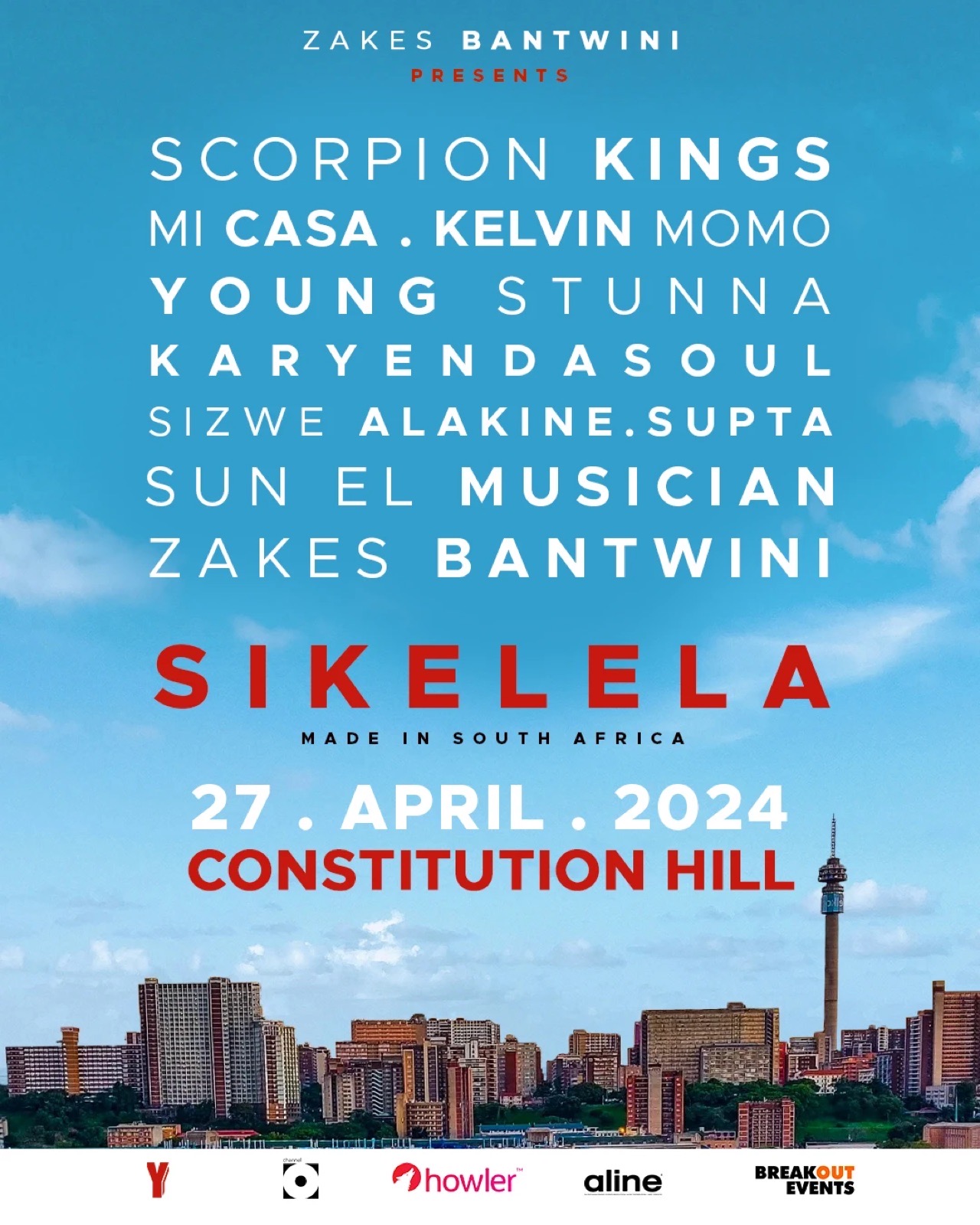 Sikelela line-up poster